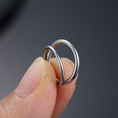 Steel Open Hinged Segment Nose Hoop Lip Ring Piercing Septum Ear Helix Tragus