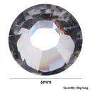 30g 6mm Crystal Rhinestone Acrylic Flat Back for DIY Scrapbooking (Grey)