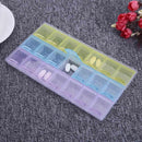 Powlance 21 Grid Weekly Pills Storage Box Candy Small Parts Container Hom