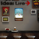 Bathtub Dog Retro Metal Plate Tin Sign Plaque Poster for Home Decor (C)