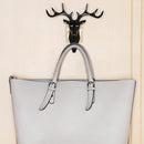 Self-Adhesive Wall-Mounted Hook Antler Horns DIY Hanger Wall Rack (Black) Newly