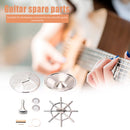 8pcs/set Resonator Cone Soundhole Screens Spider Bridge Saddle for Dobro Guitar