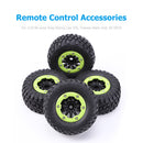 #A 4pcs Rim Tire Kit 105mm Rc Accessories for 1/10 Traxxas Slash 4x4 Vkar 10sc H