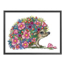 Partial Embroidery DIY Hedgehog Animal Pritned Canvas 11CT Needlework Sets