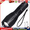 Powerful LED Flashlight USB Torch Waterproof Outdoor Camping Hiking Lights Newly