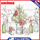 Bird Standing Vase Frameless Picture Oil Paint By Numbers Hand Painted Picture