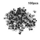 100Pcs/Set Chrome Plated Plastic Tire Valve Stem Wheel Caps for Schrader Ve