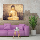 Painting By Numbers DIY Smile Buddha Hand Painted Canvas Oil Art Picture Kit