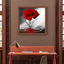 5D DIY Full Round Drill Diamond Painting Red Rose Mosaic Rhinestone Drawing