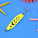 13g Spoon 3 Hooks Fishing Lure Sequins Paillette Hook(Yellow) Newly
