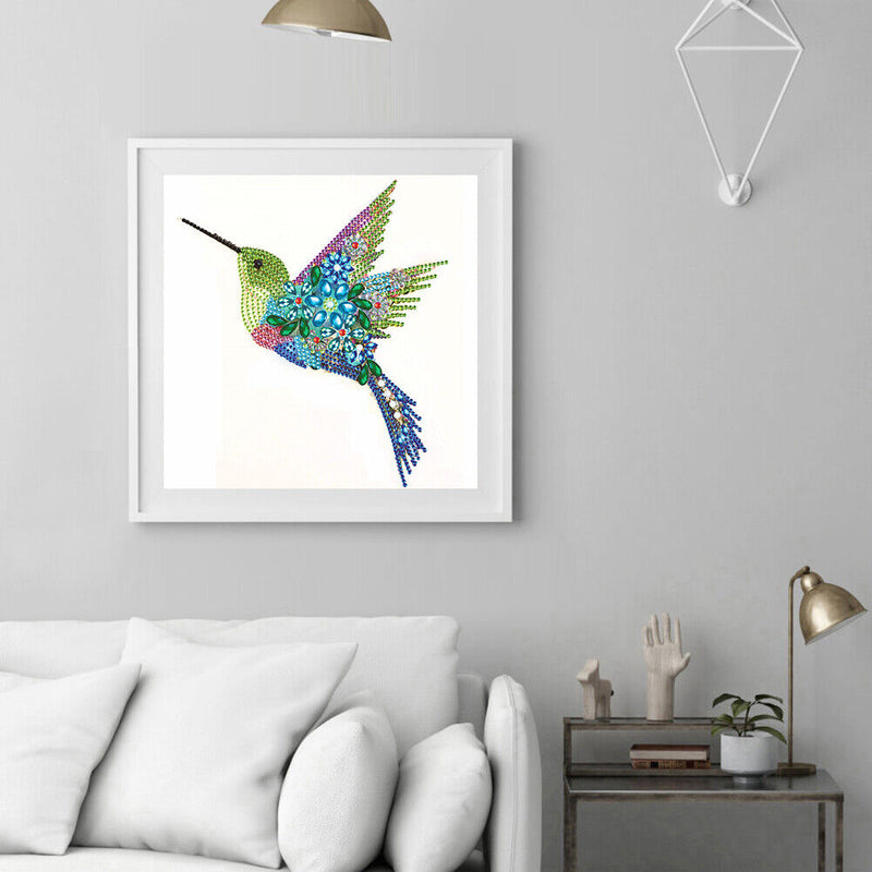5D Partial Special Shaped Diamond Painting Hummingbird Poster Kit (UP263) Newly