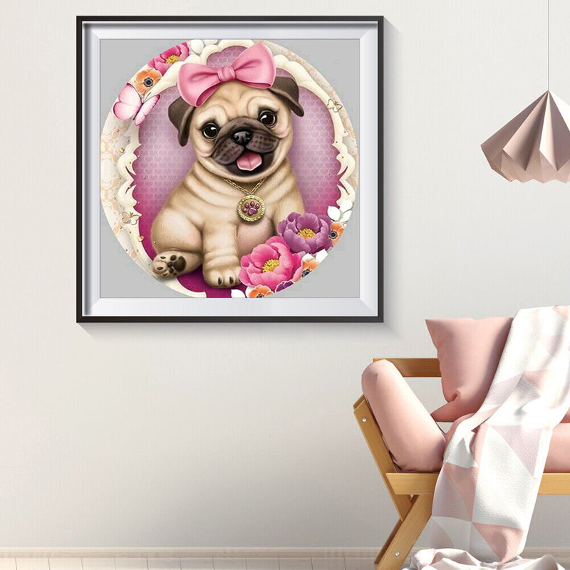 5D DIY Full Drill Diamond Painting Dog Cross Stitch Craft Kit Bedroom Home Decor