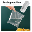2 in 1 Mini Vacuum Sealer USB Snack Fresh Bag Heat Sealer Cutter (Grey) Newly