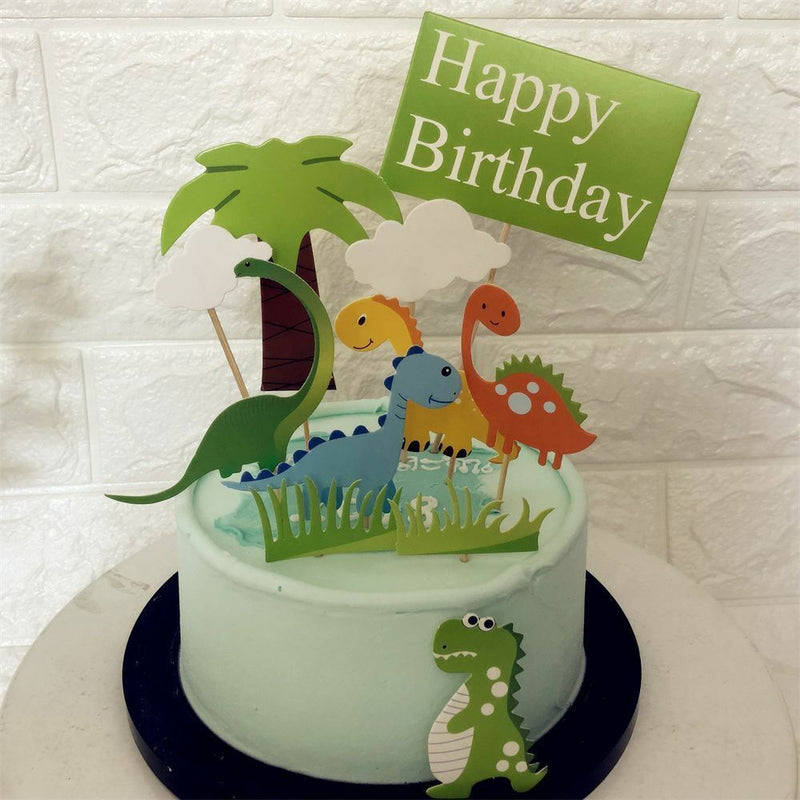 Dinosaur Ornaments Dinosaur Dinosaur Topper Happy Birthday Cake Topper