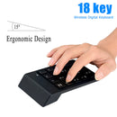Wireless Numeric Keypad Numpad 18 Keys Digital Keyboard for Accounting Teller
