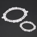 2PCS Lace Oval Clip Lifting Machining Dies Stencils for DIY Scrapbooki