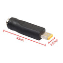5.5x2.1mm Female to Square Plug Converter for Lenovo ThinkPad 10 Helix 2 Newly