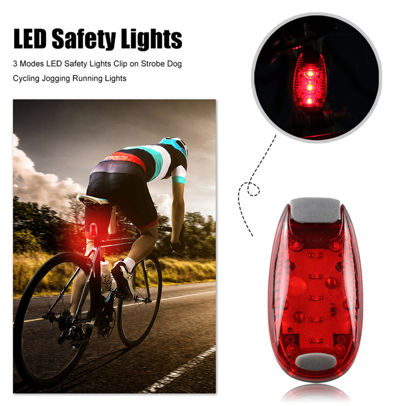 LED Safety Light Warning Flashing Light with 3 Light Modes 2 Pack (Red) Newly