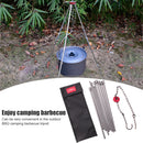 Picnic Cooking Pot Hook Holder Aluminum Alloy Outdoor Campfire Camping Tripod