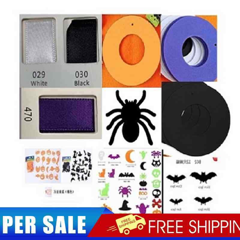 12 sets of Halloween garland decoration 12 garlands 12 ribbons 20 spider