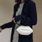Lips Women PVC Handbags Chain Messenger Bags Shoulder Party Clutch (White)