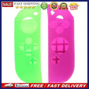 Handle Silicone Sleeve Switch Case for Nintendo Switch NS(Green+Purple)