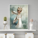 Diamond Painting Cartoon Ugly Girl 5D DIY Full Drill Round Rhinestone Home Decor