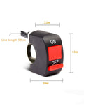 Motorcycle Handlebar Flameout Switch ON OFF Button Universal Moto Motor ATV Bike