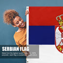 90x150cm Serbia Flag Polyester Hanging Republika Bunting Outdoor Banners