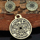 Retro Feng Shui Money Amulet Pendant Necklace Lucky Wealth Coming Men 50cm S8P2