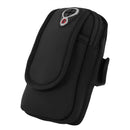 Sports Jogging Gym Armband Running Bag Mobile Phone Case Holder Bag (Black)