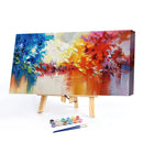 Oil Paint By Numbers Lake Scenery Frameless Picture Craft Kit for Living Room