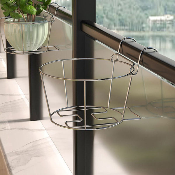 Window Sill Guardrail Balcony Planter Pot Stand Hanging Flower Pot Rack
