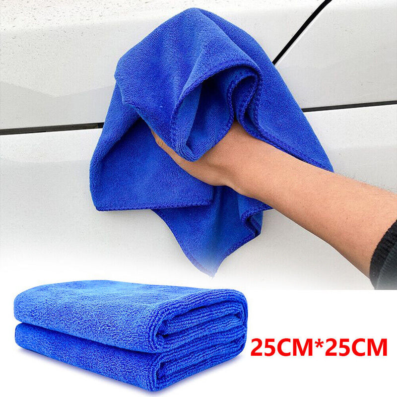 25x25cm Microfiber Car Cleaning Towel Motorcycle Washing Duster (10pcs) Newly