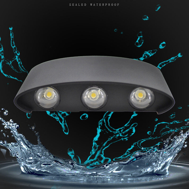 2/4/6/8/10/12W LED Arc Wall Lamp Outdoor Waterproof Porch Light (B15-6W) Newly