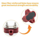 Bus Bar Terminal Block Heavy Duty Dual M6 Power Distribution Stud (Red) Newly
