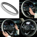 PU Leather Skidproof Bling Car Steering Wheel Crystal Sparkled N6O5 Cover M4L4
