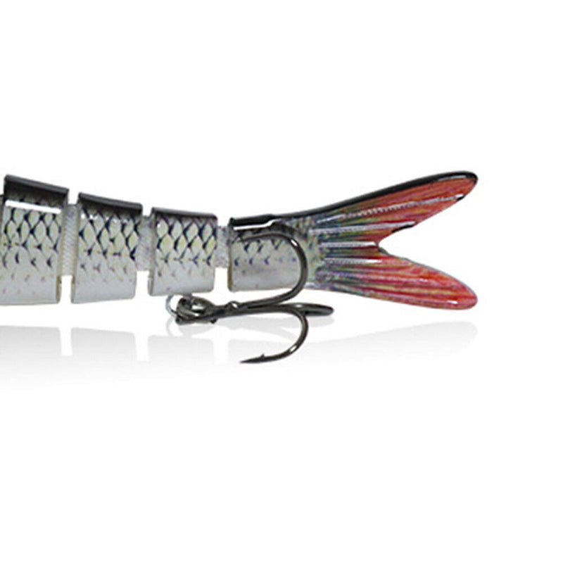 Wobblers Pike Fishing Lure 8 Sections Multi Jointed Lifelike Fishing Swimba