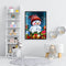 Snowman Frameless DIY Oil Paint by Numbers Kit Picture Coloring Canvas Art