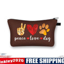 Footprint letters Printed Hand Hold Travel Storage Cosmetic Toiletry Bag