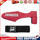 Fishing Pole Sleeve Cover Protector Cap + Fishing Rod Belt Strap (1 Set Red