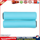 2pcs Bicycle Soft Foam Silicone Sponge Anti-slip Handle Bar Grips (Blue) Newly