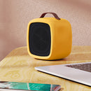 500w Mini Electric Heating Fan with Handle Desktop Warm Air Blower (Yellow)