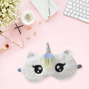 Cute Big Eye Eyepatch Plush Kids Women Blindfold Sleeping Eye Shade (White)