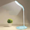 LED Table Lamp USB Eye Protection Touch Kids Bedroom Night Light (Blue) Newly
