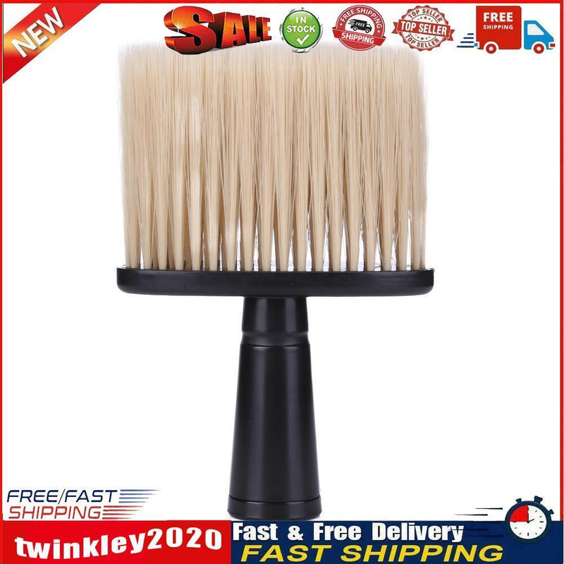 Neck Face Duster Brushes Barber Salon Cutting Hair Clean Hairbrush (Black) Newly