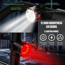 Bicycle LED Front Rear Light Set Waterproof Bicycle Safety Rear Light Sheet