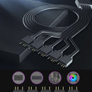 1 to 5 3PIN Addressable RGB Fan Splitter Cable Cord for Chassis PC Case CPU