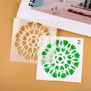 Stamp Layering Stencils Mandala Auxiliary Painting template Scrapbooking