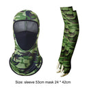 Outdoor Cycling Sun Protection Ice Silk Arm Sleeve Bandana Kit (Army Green)